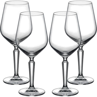 Xplvc Angular-Bowl Crystal Red Wine Glass Set of 4 Clear 16 oz - Product view