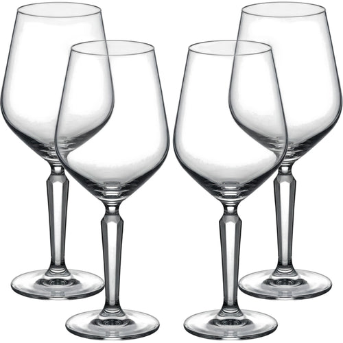 Xplvc Angular-Bowl Crystal Red Wine Glass Set of 4 Clear 16 oz - Product view