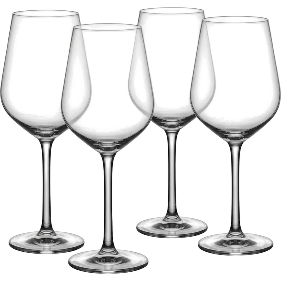 Xplvc Narelle Crystal Tulip Wine Glasses 19 oz Clear Set of 4