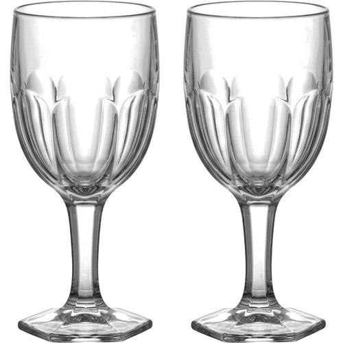 Xplvc Prismelle Faceted Crystal Wine Glasses 17 oz Clear Set of 2 - Product view